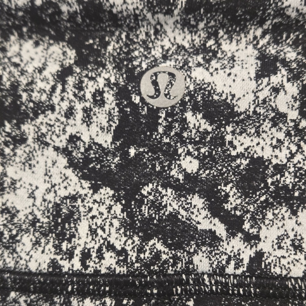 Lululemon Wunder Under High-Rise Leggings Black/White Misted Jacquard Size 4 - Picture 5 of 6